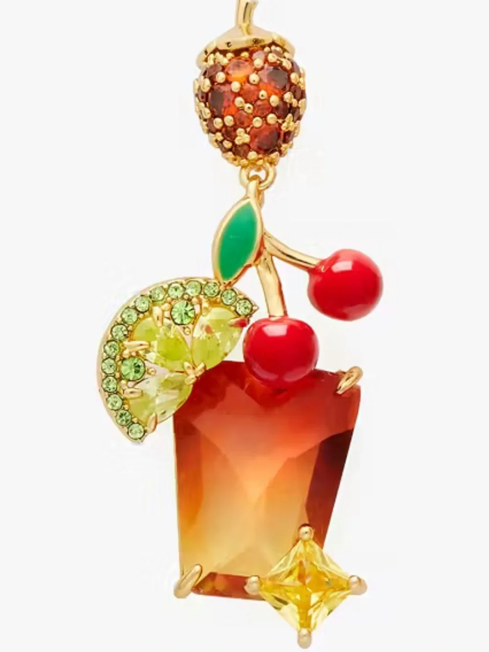 kate spade |♠️| Gold Plated & Crystal Sweet Treasures Drop Earrings | Medium